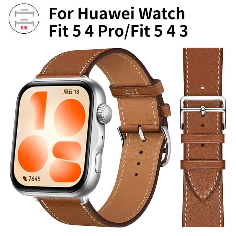 Leather Strap For Huawei Watch Fit 5 4 3 band Smartwatch Replacement Sport Correa Bracelet Huawei Watch fit 5 4 Pro Accessories