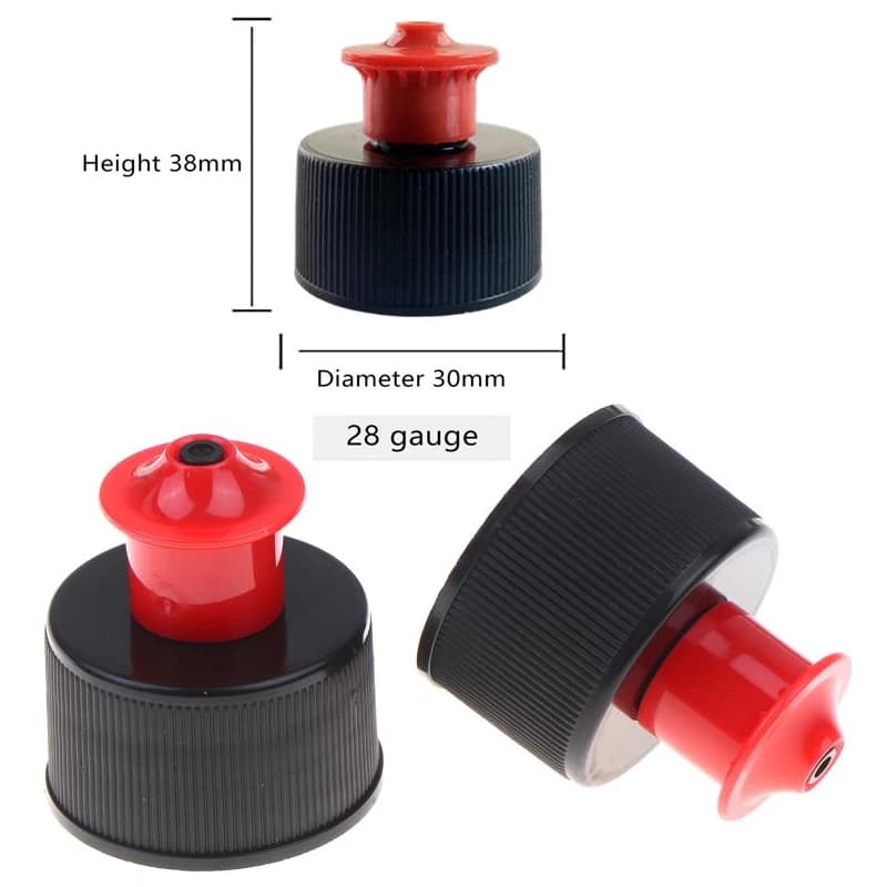 28mm Car Care Wax/Tire Shine Bottle Pull Top Caps Portable Liquid Dispenser Detailing Tools Dispensing Bottle Pull Cap