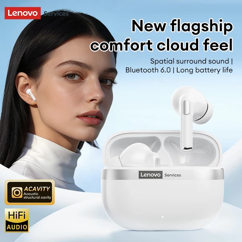 Choice Lenovo Bluetooth Wireless Sporty Headphones with Reduction of Noise, HD Calls, HIFI Audio, Low Latitude, Gaming Headphones LE238