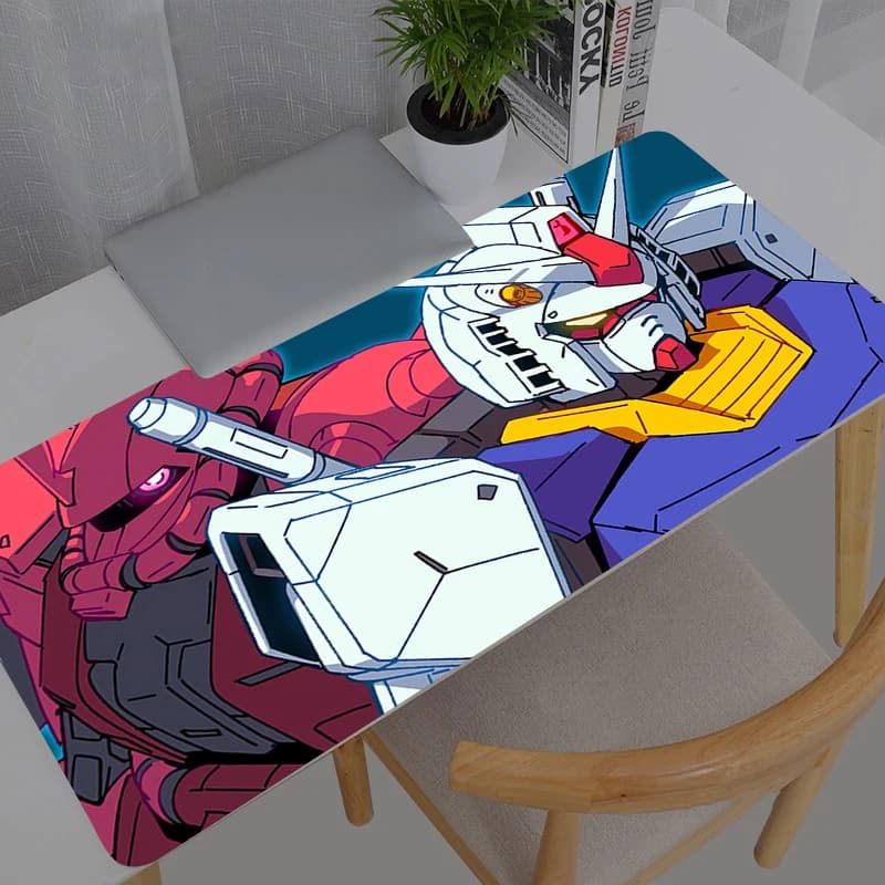 Tappetino per mouse da gioco Anime Gaming Speed, grande, resistente, con design Mobile Suit Gundam, per tastiera e mouse, tappetino da scrivania per computer