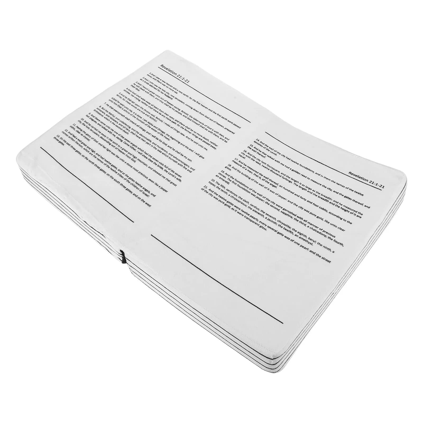 Biblical Book Shaped Bearing for Sofa, Chair, Bed, Christian Decorative Bearing, Biblical Accessories