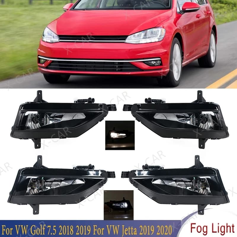 Front bumper Fendinebbia LED Halogen Lamp for VW Golf 7.5 2018 2019 For VW Jetta 2019 2020 5GG 941661 A 5GG 941662 A