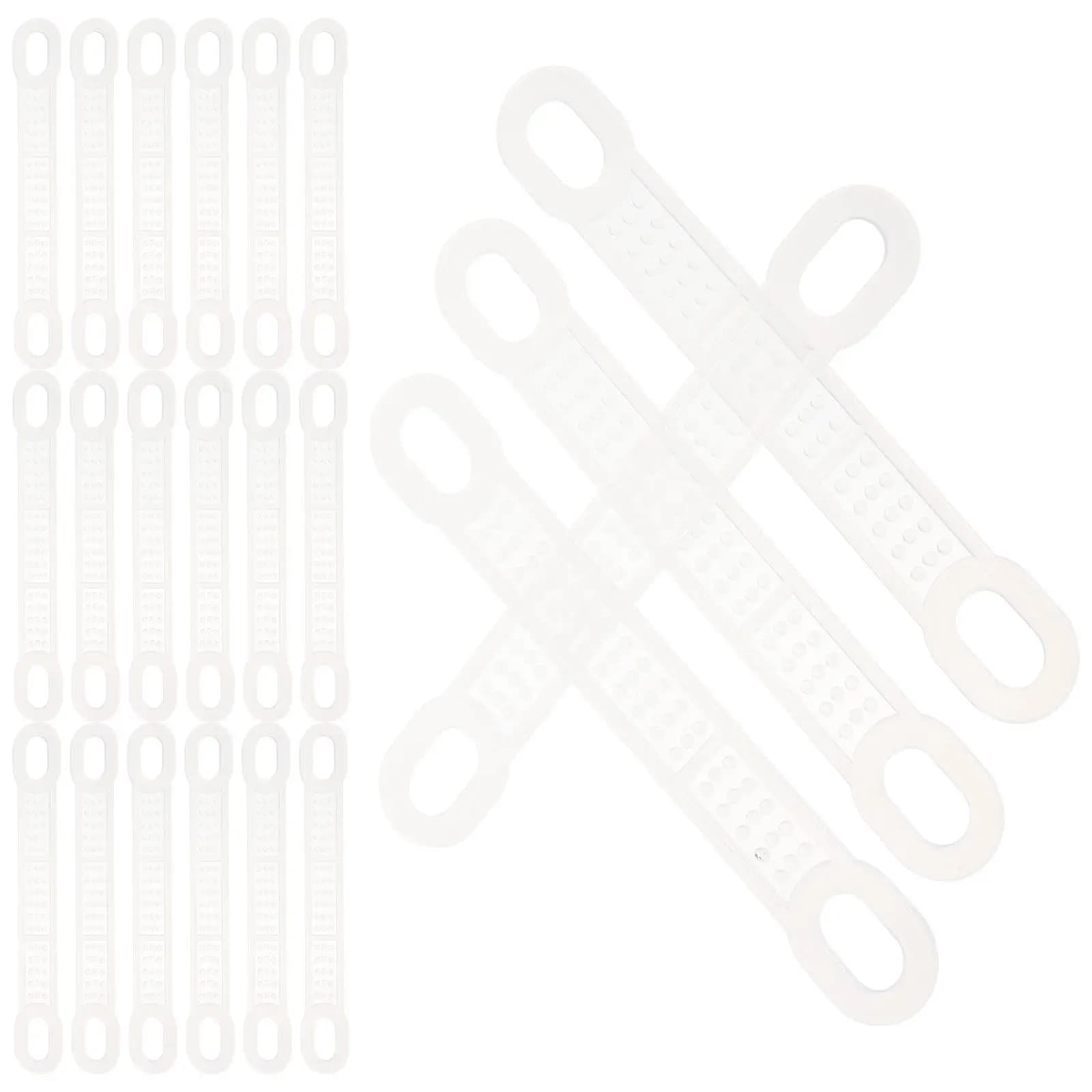 50 Pieces of Anti-slip Strips in Transparent Silicone for Clothes rack, for Home, Shop, Wardrobe, Supplies for T-shirts and Clothes