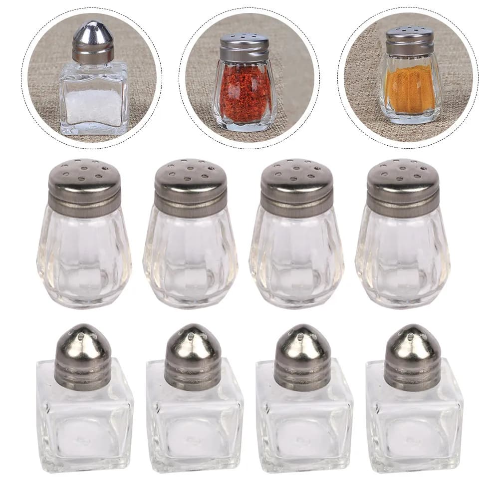 10Pcs Seasoning Storage Box Set Portable Kitchen Spice Jar Multifunction Condiment Container Space Saving Household Supply