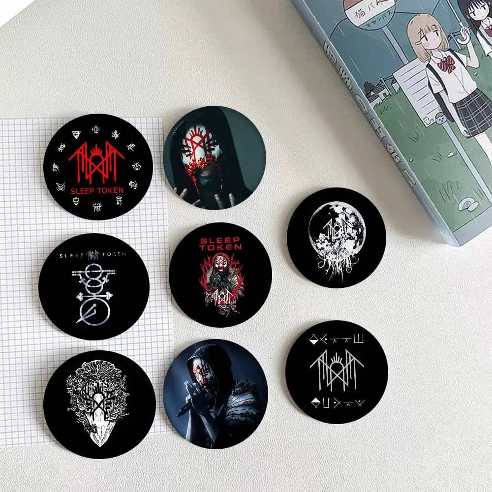 S-Sleep T-Token Band Round Badge Creative Brooch Clothing Backpack Accessories Lapel Pin