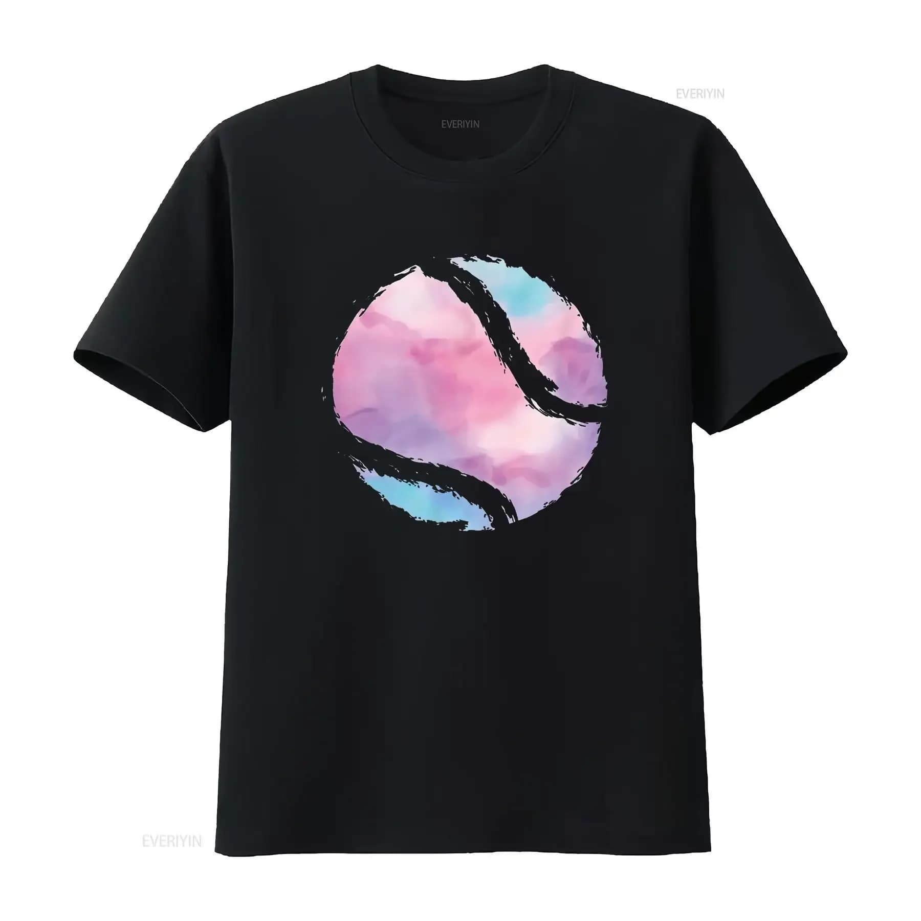 Maglietta da tennista da donna nera 2XL vintage lavata traspirante casual comoda grafica di moda homme streetwear