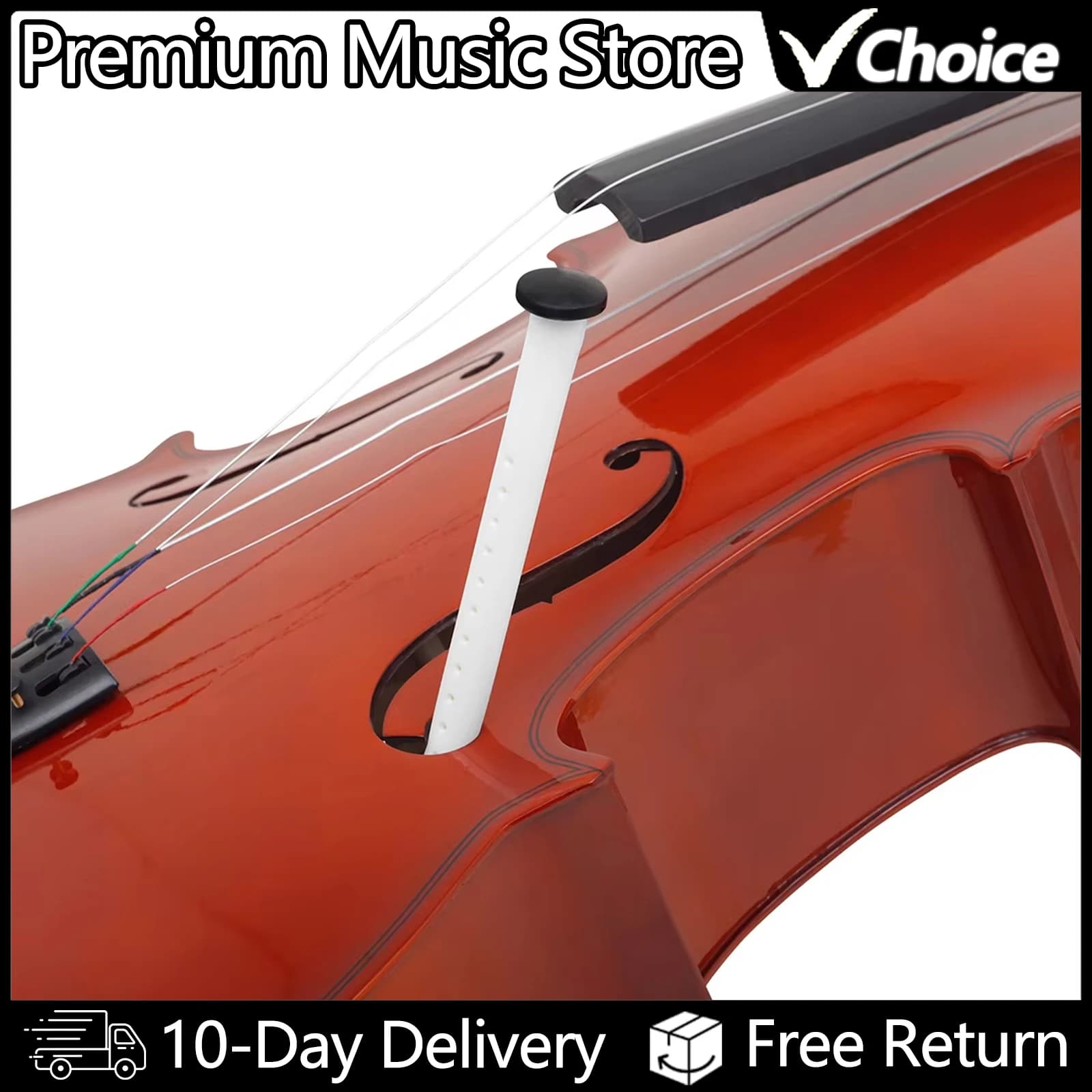 Umidificatore con foro sonoro per violoncello Pannello anti-screpolature Umidità protettiva Strumento di manutenzione dell'umidità Pannello umidificatore con foro F bianco