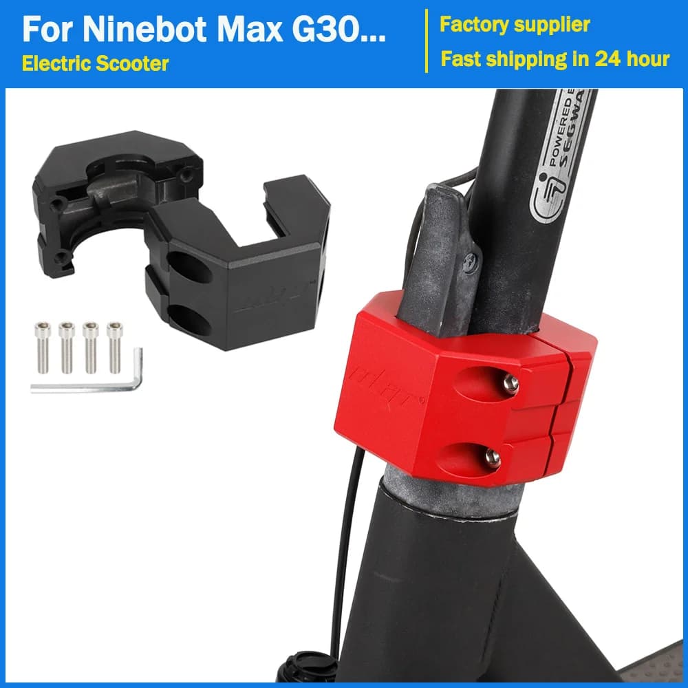 Scooter elettrici morsetto pieghevole in alluminio parte di fissaggio asta verticale per Segway Ninebot Max G30 G30LP G30E accessori