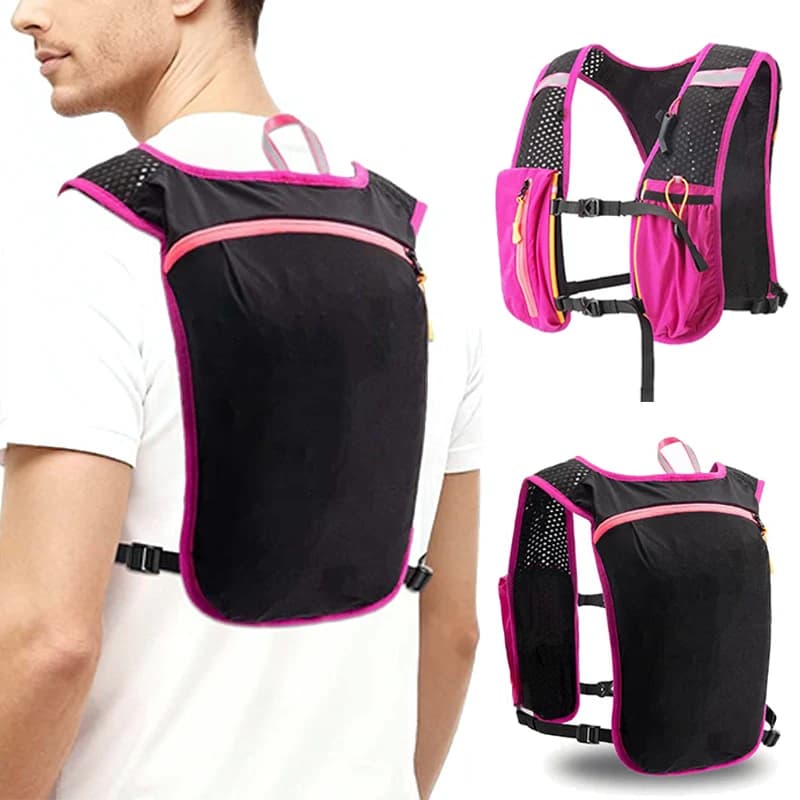 Outdoor Off Road Running Vest Backpack Cycling Lightweight Portable Leisure Backpack Travel Foldable Dustproof Hydration Pack