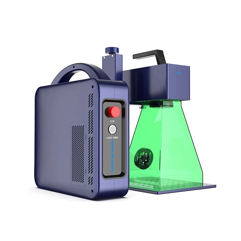 Mini Macchina per Incisione Laser a Fibra Portatile ad Alta Precisione 20W 30W 50W per Metallo, Gioielli e Artigianato