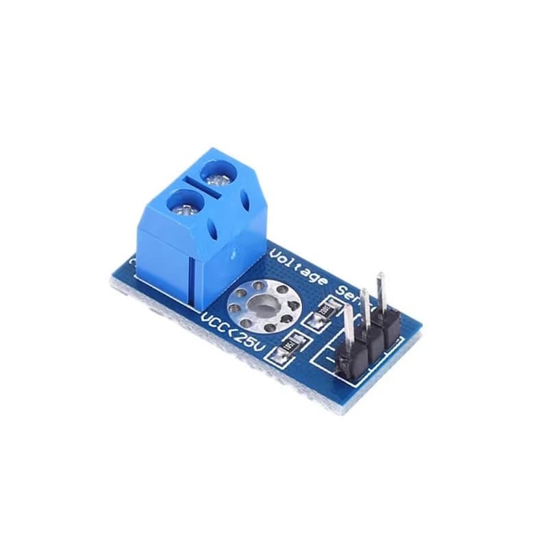 5 pz/lotto Elettronica Intelligente DC 0-25 V Modulo Sensore di Tensione Standard Prova Mattoni Elettronici Robot Intelligente per arduino Kit Fai Da Te