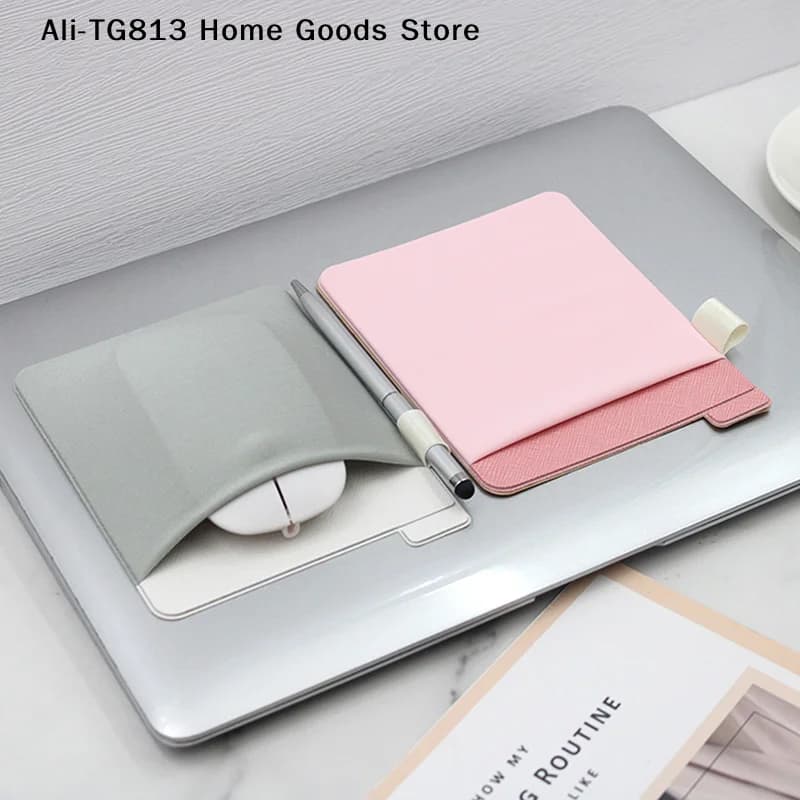 [TG813]Sticker Wallet Pouch External Adhesive Laptop Back Mouse Sleeve Digital Hard Drive Carrying Case Storage Cover Bag Pocket