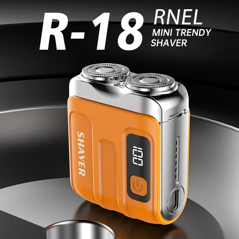 Electric Travel Razor Mini Smart Digital Display Portable Rechargeable C Type Rechargeable Travel Shaver Dry And Wet