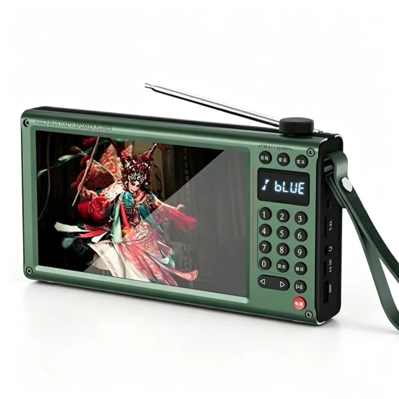 HIFI Stereo Bluetooth Speaker Portable Rechargeable TF Card Wireless FM Radios Video Player Outdoor Music Center SANSUI F70/F69