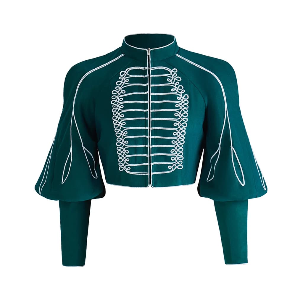 Giacca Regency per Donne Adulte, Cappotto Stile Ussaro, Costume Vittoriano Dolman, Giacca Steampunk da Ufficiale Militare Reale