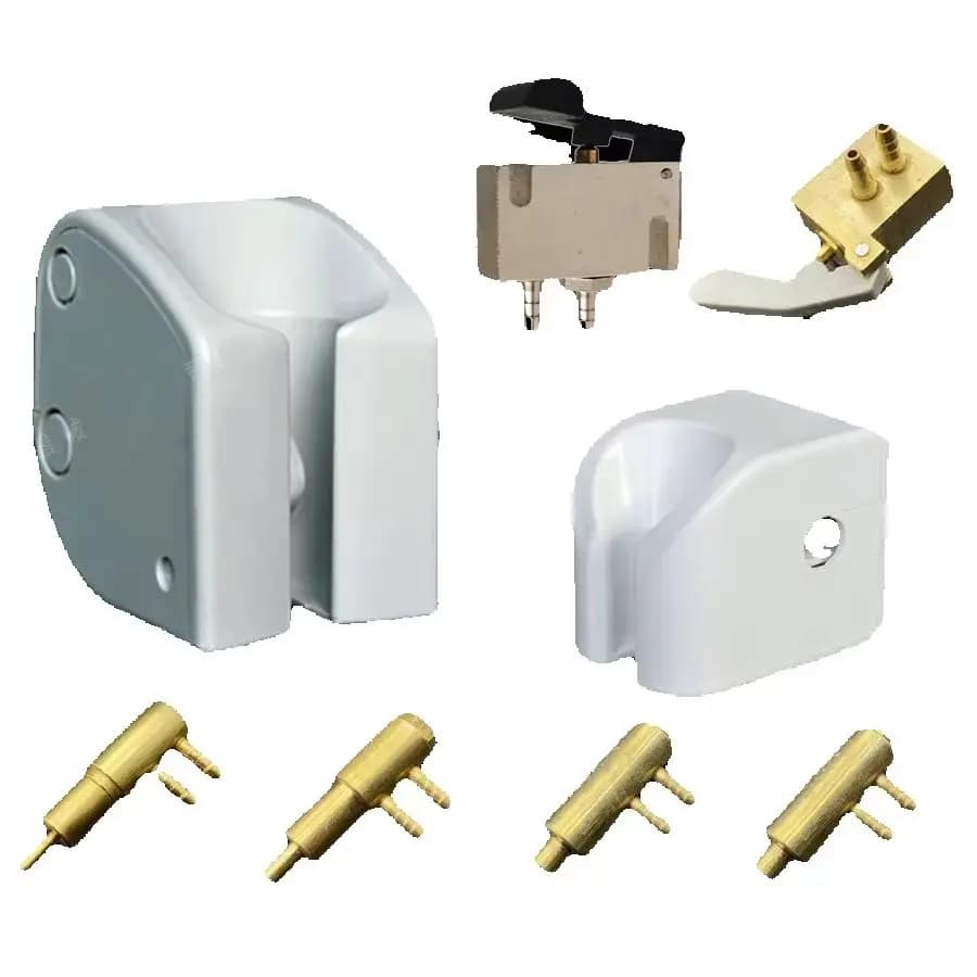 5PCS Dental Hanging Valves with Copper Holder Normal Close Open Valve Rack Essential Equipment for Dental Units SL1207