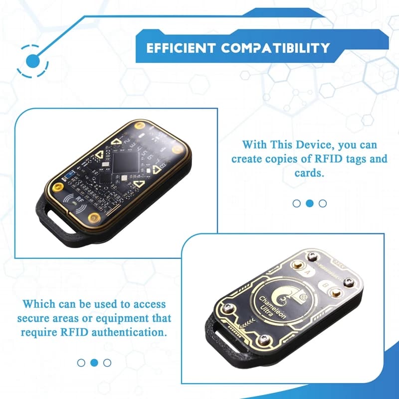 【ACQUISTA AGORA】 Lettore di chip intelligente Camaleonte Ultra RFID Emulatore di smart card ID IC 125Khz 13,56Mhz Decodifica scheda Duplicatore NFC