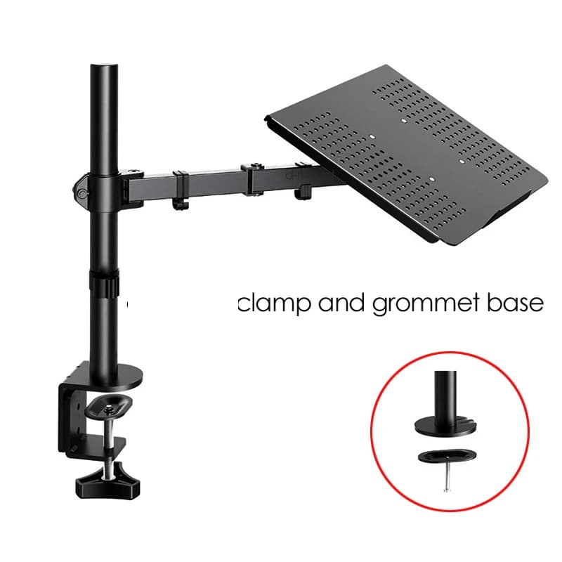 400mm M051LP regolazione dell'altezza supporto per Laptop da 10 "-17" supporto da tavolo per monitor girevole universale per notebook supporto da tavolo braccio lungo movimento completo