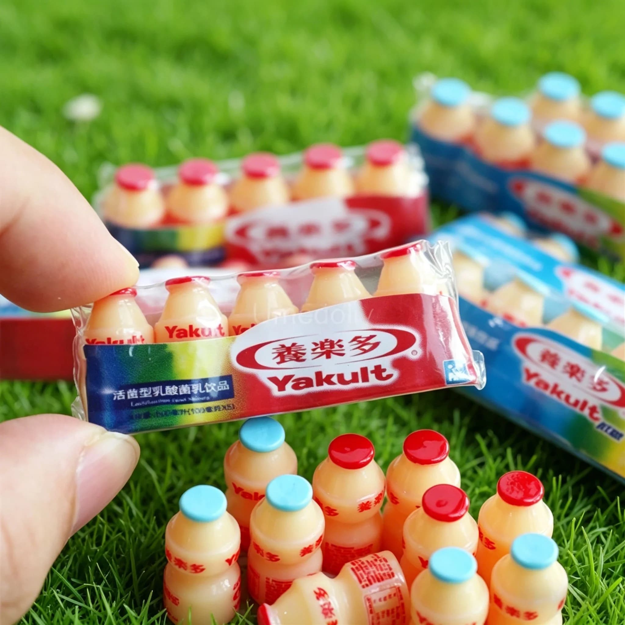 1:12 Scale Mini Lactic Acid Drink Bottles Dollhouse Supermarket Food Play Prop