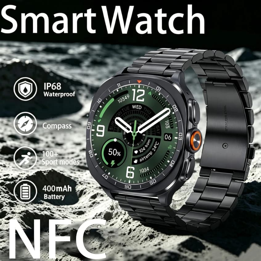 2026 Smart Watch Compass 110+ Sports Modes Heart Rate Monitoring Sleep Monitoring IP68 Waterproof Bluetooth Calling Smart Watch