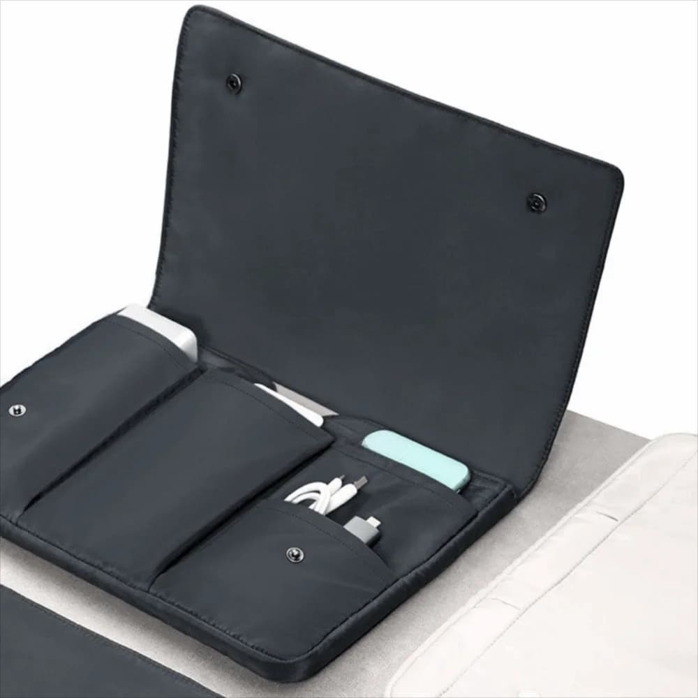Custodia per Laptop 14/15 Pollici Antiurto con Coperchio Ribaltabile, Borsa Interna Multicomparto Impermeabile per Studenti