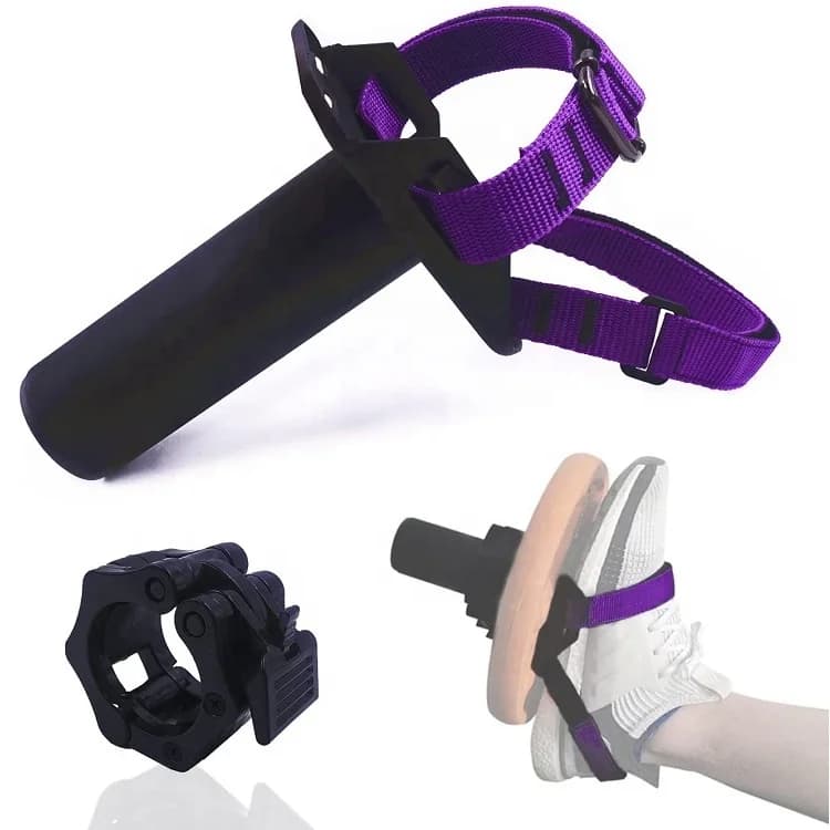Wellshow Sport Tibialis Trainer Tib Bar Support for weight plate with strap for single foot training