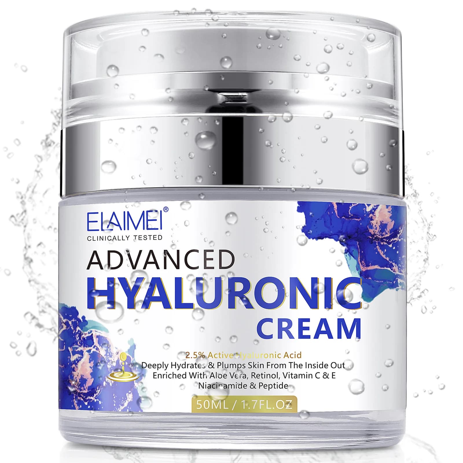 50 ml retinol face cream, moisturizing, firming, illuminating, skin care, collagen, hyaluronic acid, facial creams, skin care