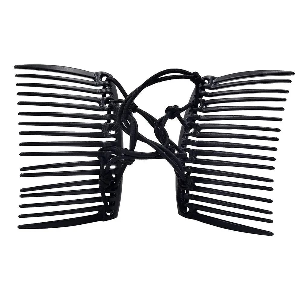 6 Colors Strong Hold Exquisite Barrette Hair Hoop Hair Combs Elastic Rope Hairdresser Elastic Rope Pan Hair Clips Lazy Comb