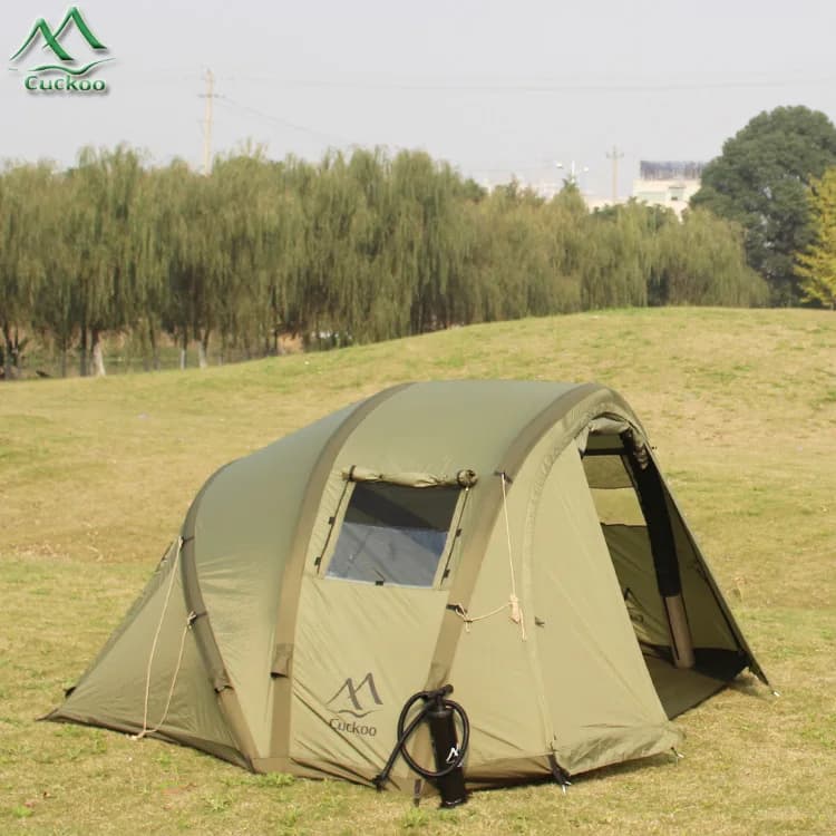 Vendita calda nella fabbrica! Cuckoo Camping Outdoor 2 persone Camping Picnic Pesca alla carpa Tenda gonfiabile facile