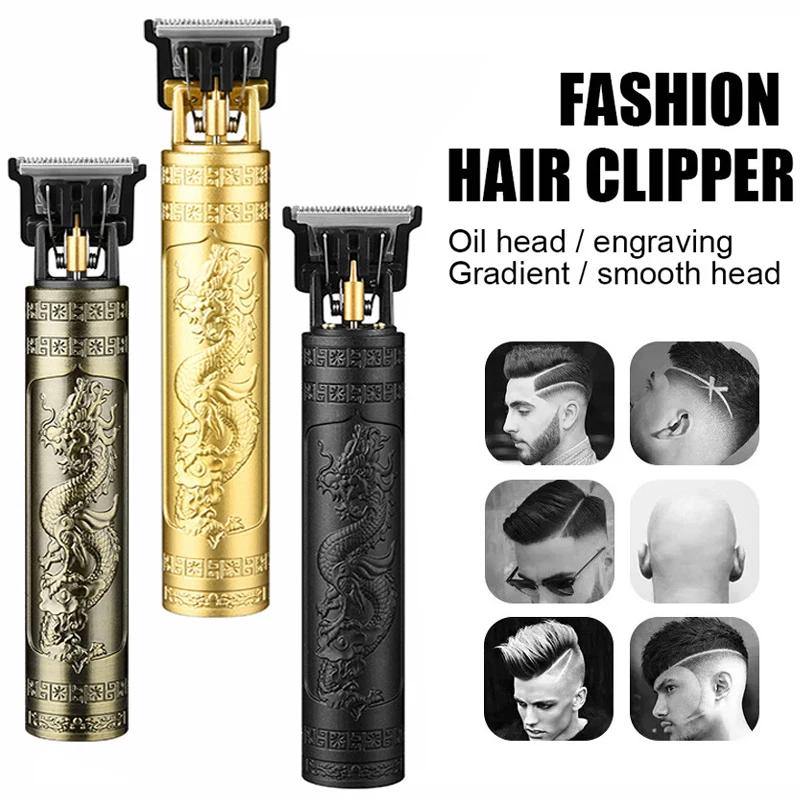 Electric Haircuts Vintage USB Refill Fast Wireless, Professional Razor Laptop for Barbieri