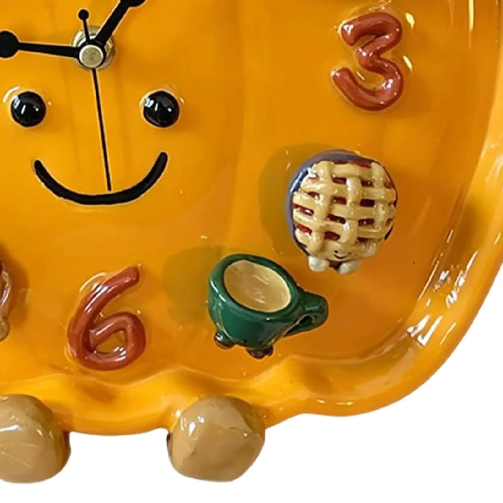 Pumpkin Magnetic Clock Resin Magnetic Pumpkin Shape Home Decoration Bedroom Wall Clock For Home Halloween Thanksgiving Classroom