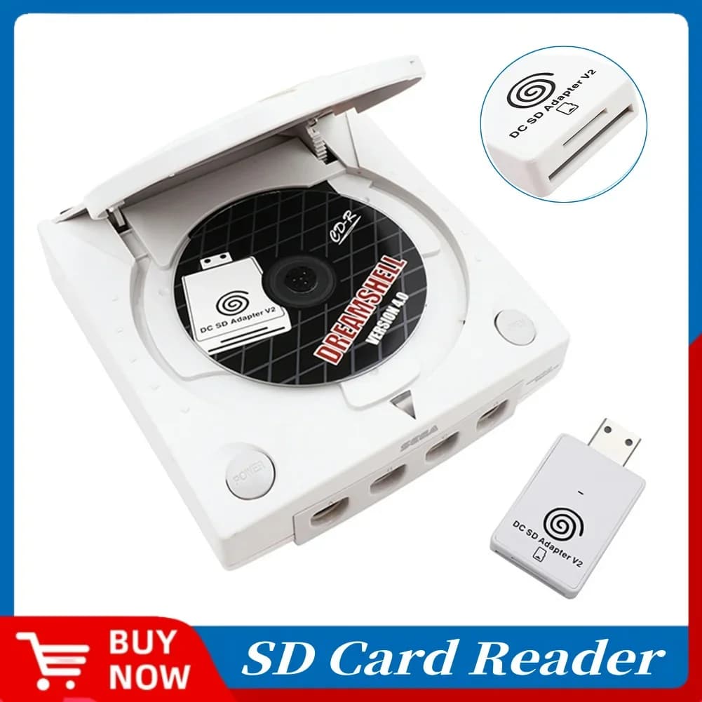 SD Card Reader TF Card Adapter+CD with DreamShell Boot Loader Electronic Machine Accessories for Sega Dreamcast