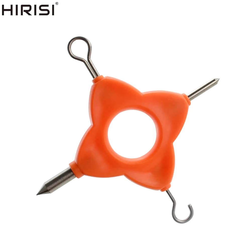 Estrattore 4 in 1 Strumento per lenze da pesca Strumento per annodare nodi per carpa Rig D Rig Making Strumento per annodare portatile multiuso