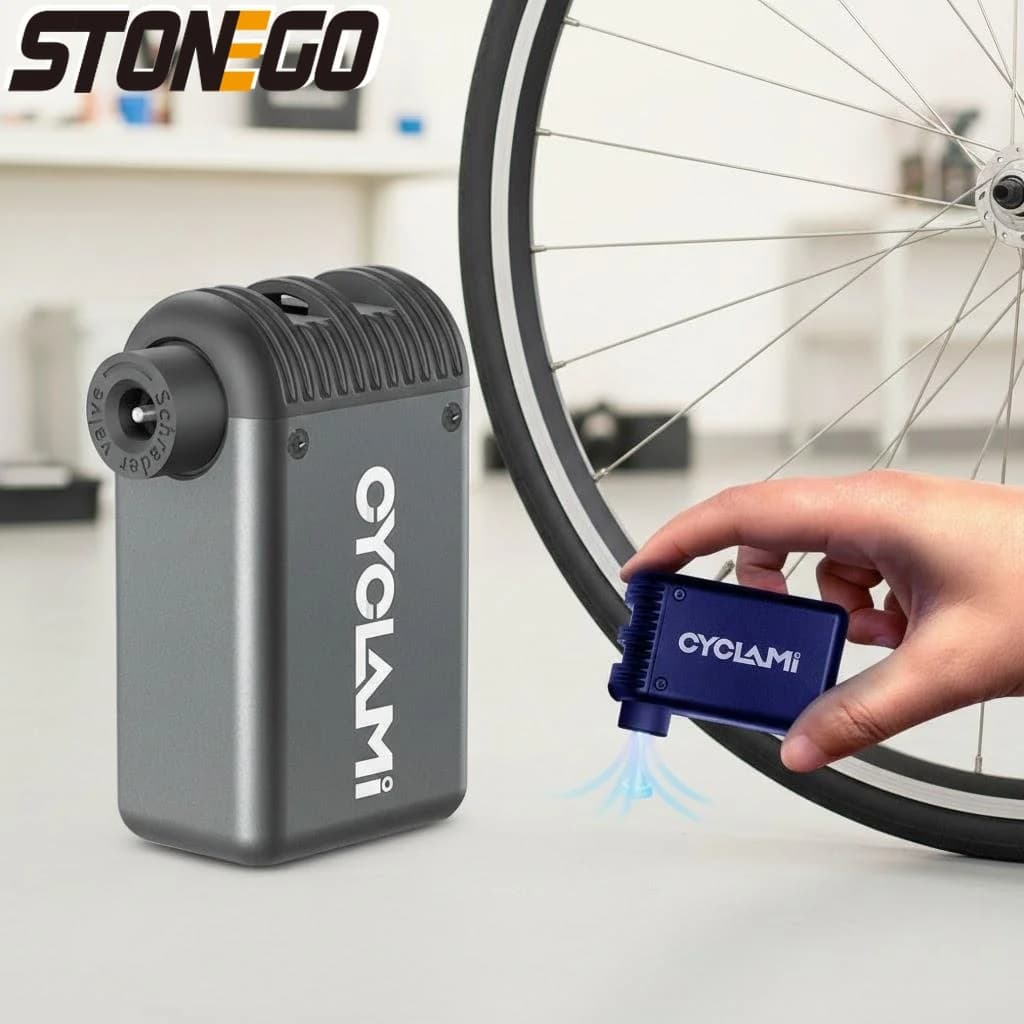 Pompa Elettrica Portatile per Bicicletta, Gonfiatore ad Alta Pressione, Mini Compressore per Pneumatici, Accessori Bici