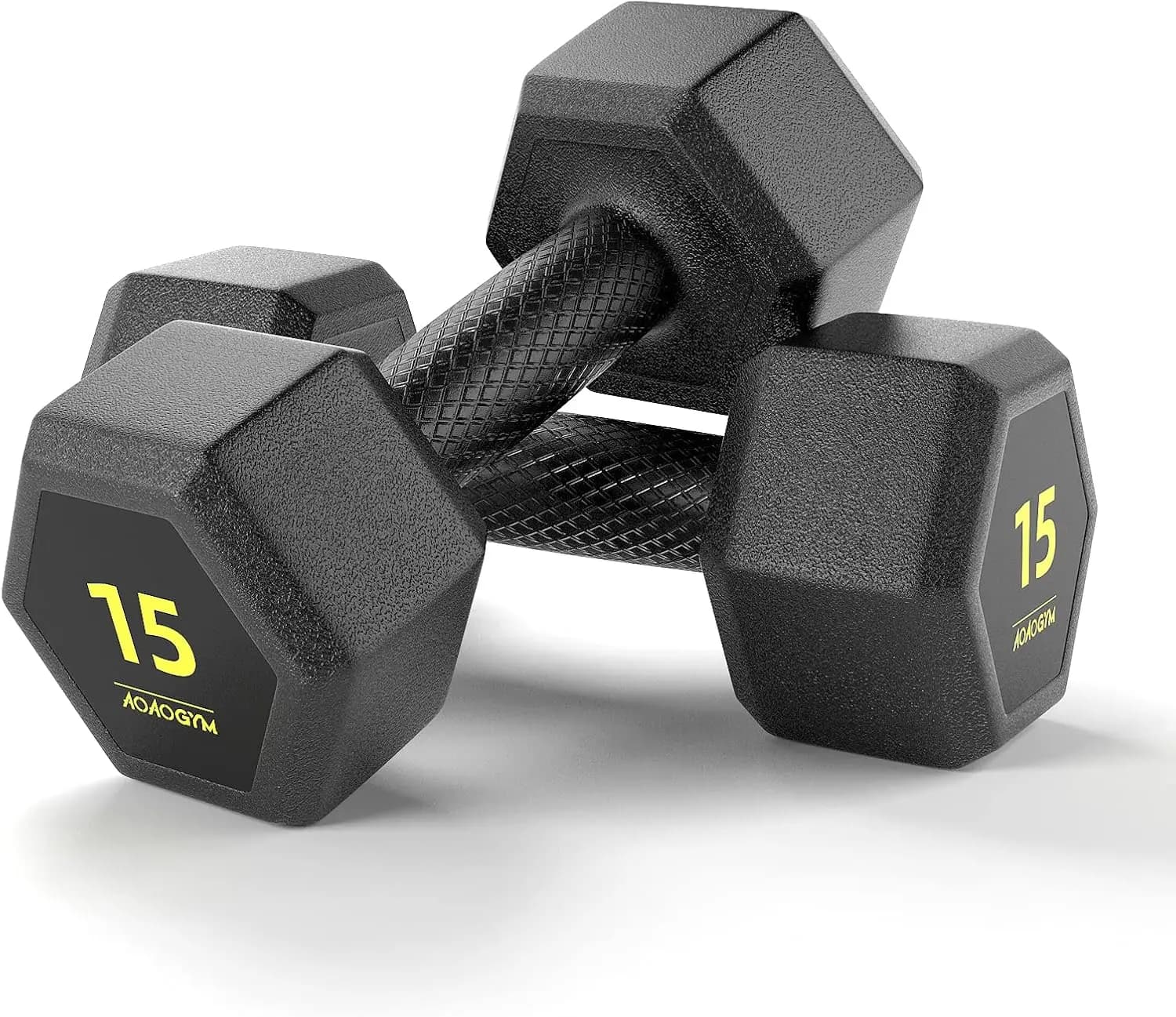 PVC Coated Hexagonal Handlebar Set for Home Strength Training and Full Body Training