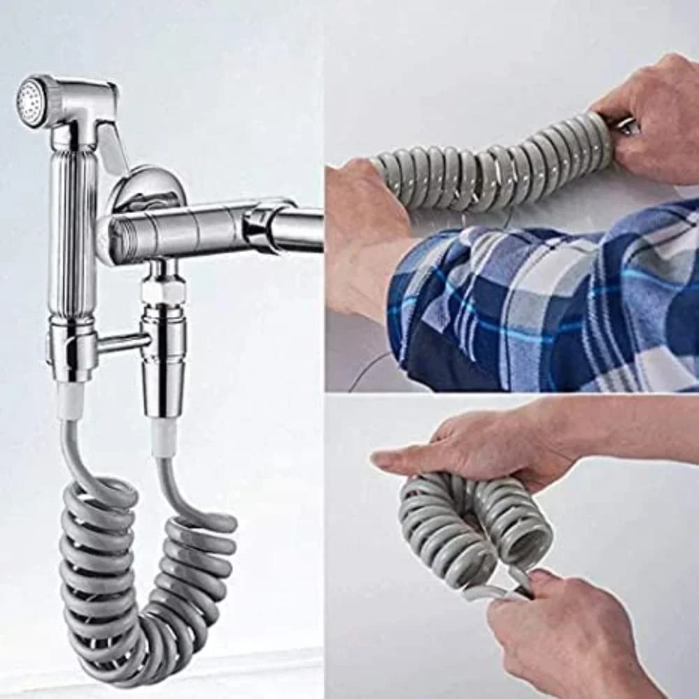 Tubo flessibile retrattile espandibile Tubo dell'acqua di sorgente portatile Tubo da giardino per lavaggio auto e tubo riccio per irrigazione del prato dei fiori