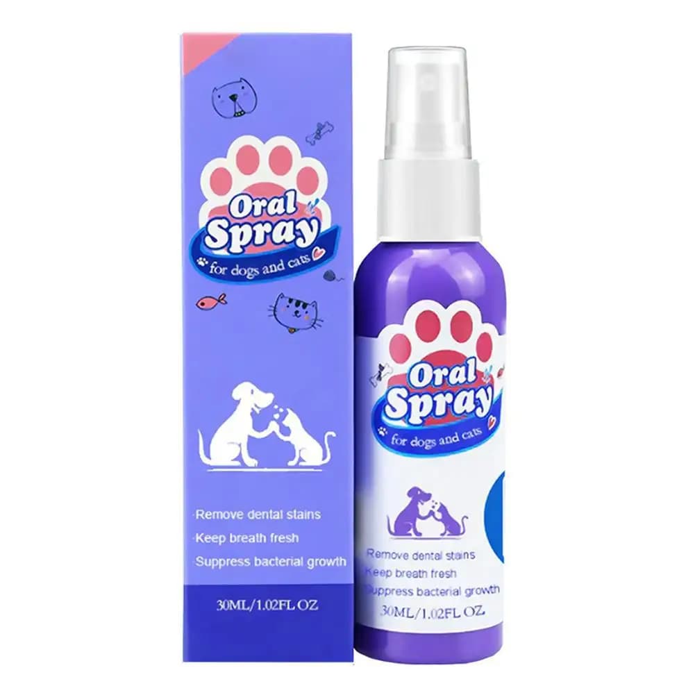 Pet Tooth Cleaning Spray To Remove Tooth Stains Bad Breath Fresh Breath Pet Cat And Dog Oral Care Spray