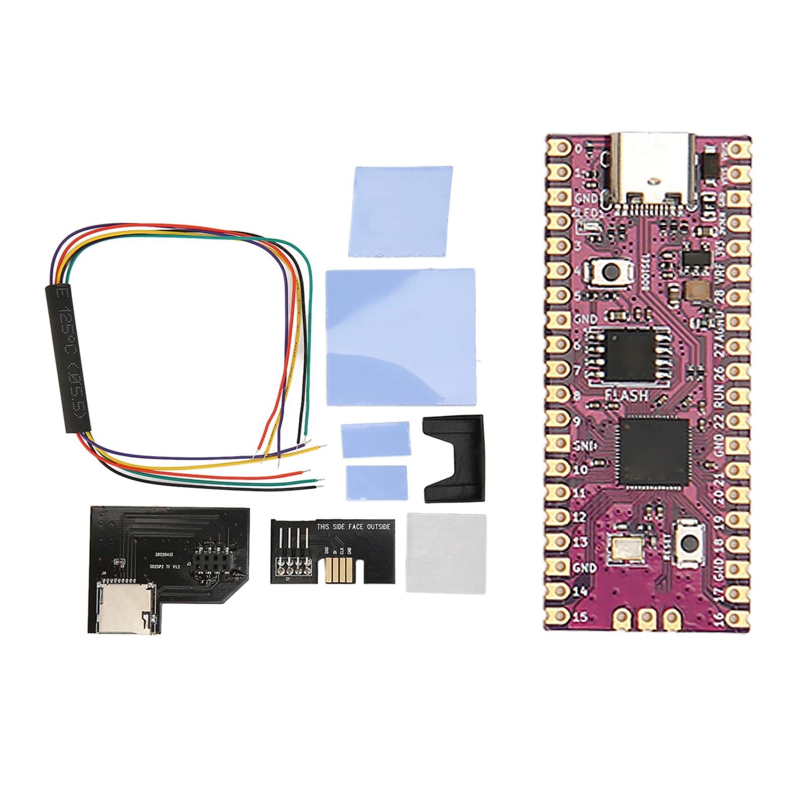For Raspberry Pi Pico Board RP2040 Dual Core flexible microcontroller module with Micro Card SD2SP2 Pro adapter for NGC GameCube