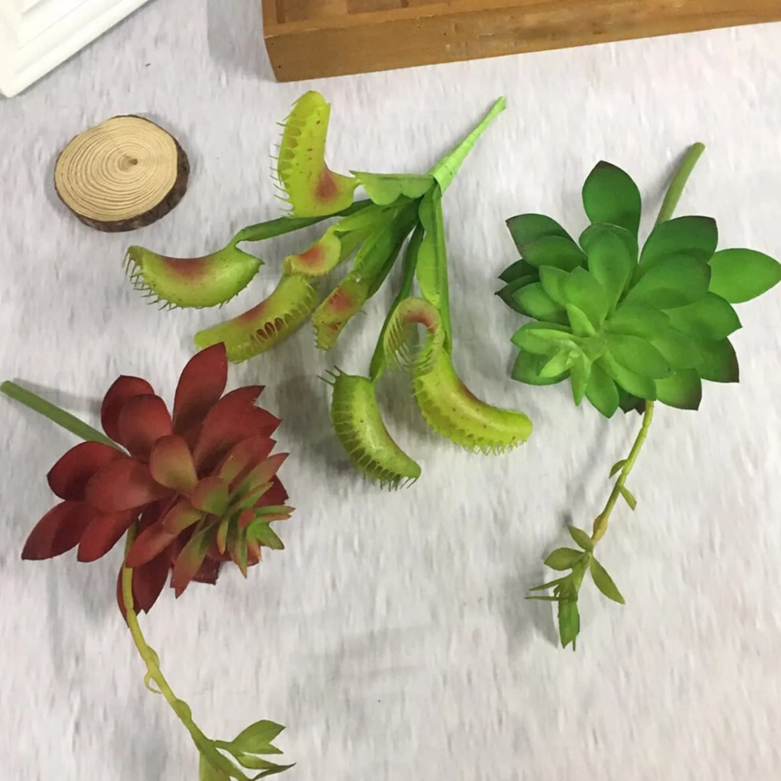 1Pcs Simulated Succulent Lotus Lifelike Green Plant Ornament for Home Office Restaurant Bar Party Artificial Household Adornment