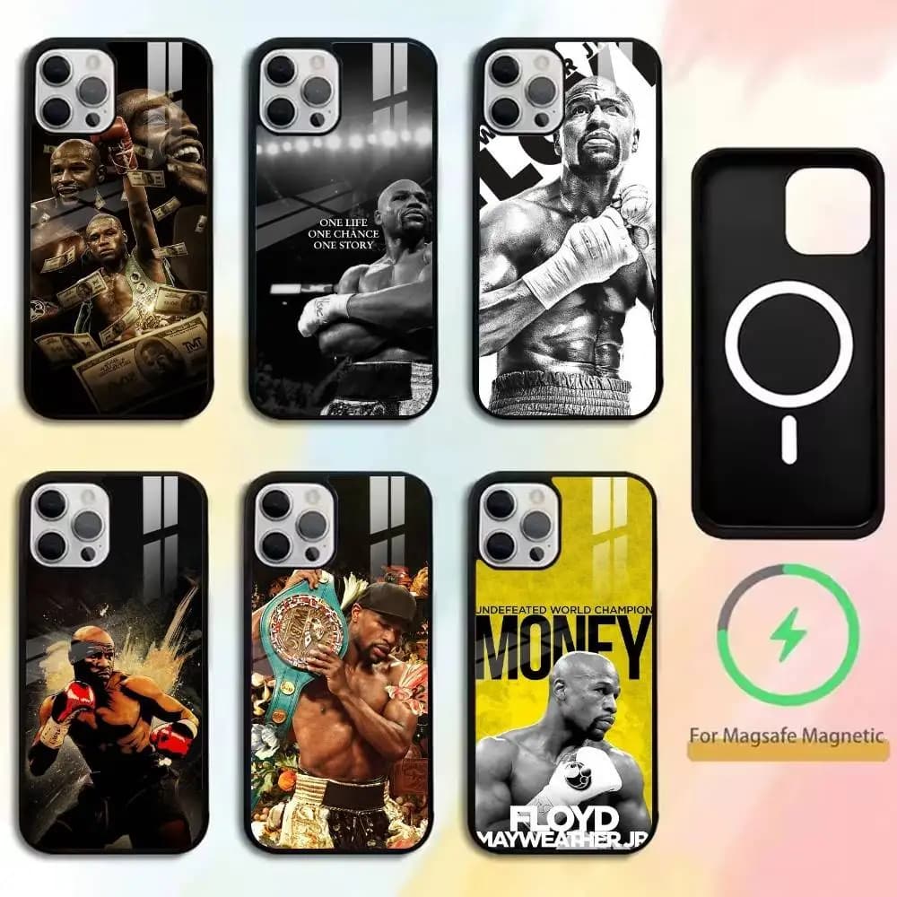 F-Floyd M-Mayweather boxing-Brave Phone Case For iPhone17,16,15,14,13,12,11 Plus,Pro Magnetic For Magsafe Wireless Charging