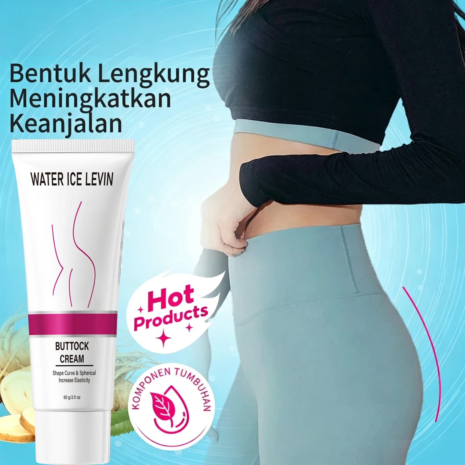 Firming Body Cream with Collagen & Elastin – Moisturizing Skin Firming Cream for Smoother, Toned Skin – 60g