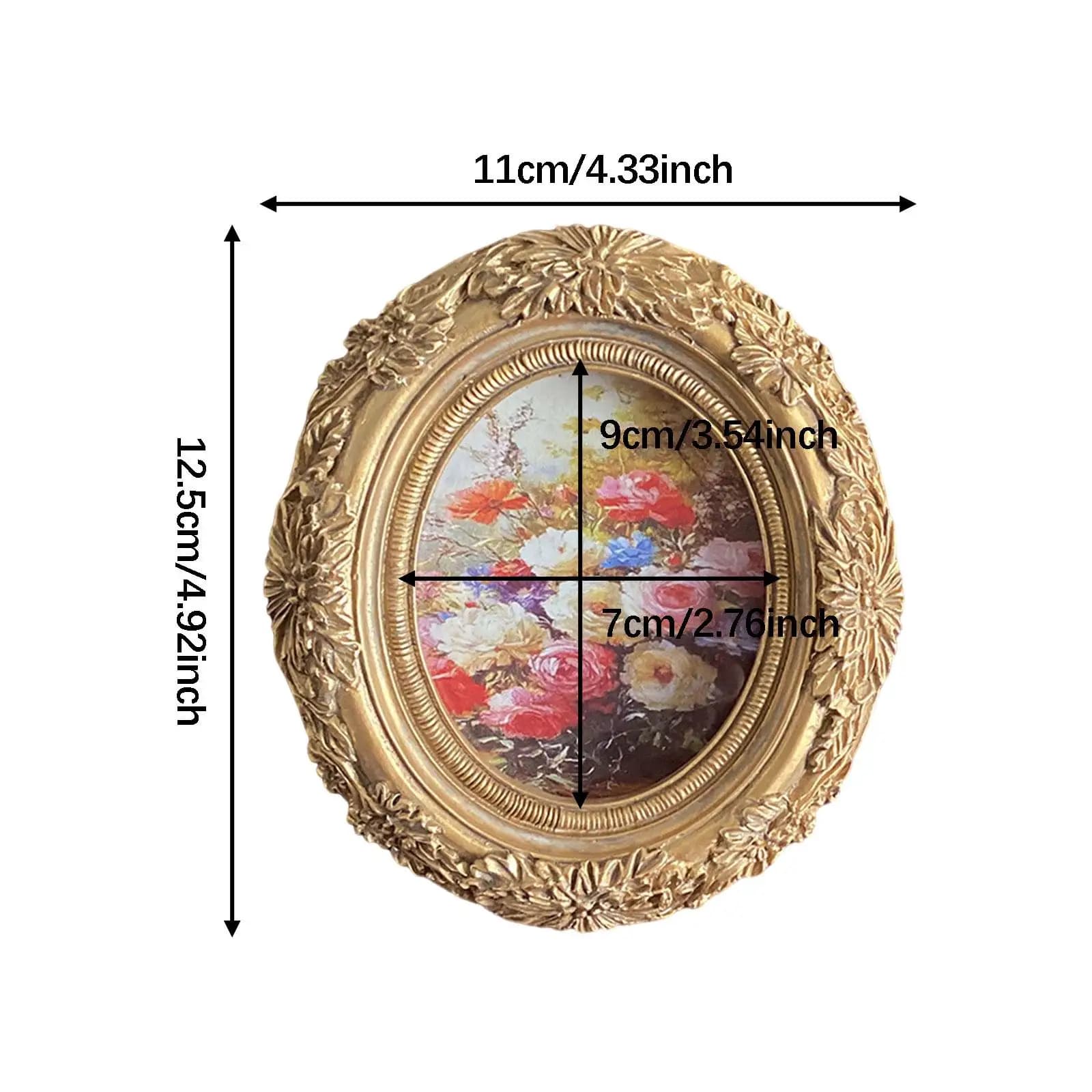 Vintage Design Photo Frame Picture Display Holder Portable Ornament Elegant