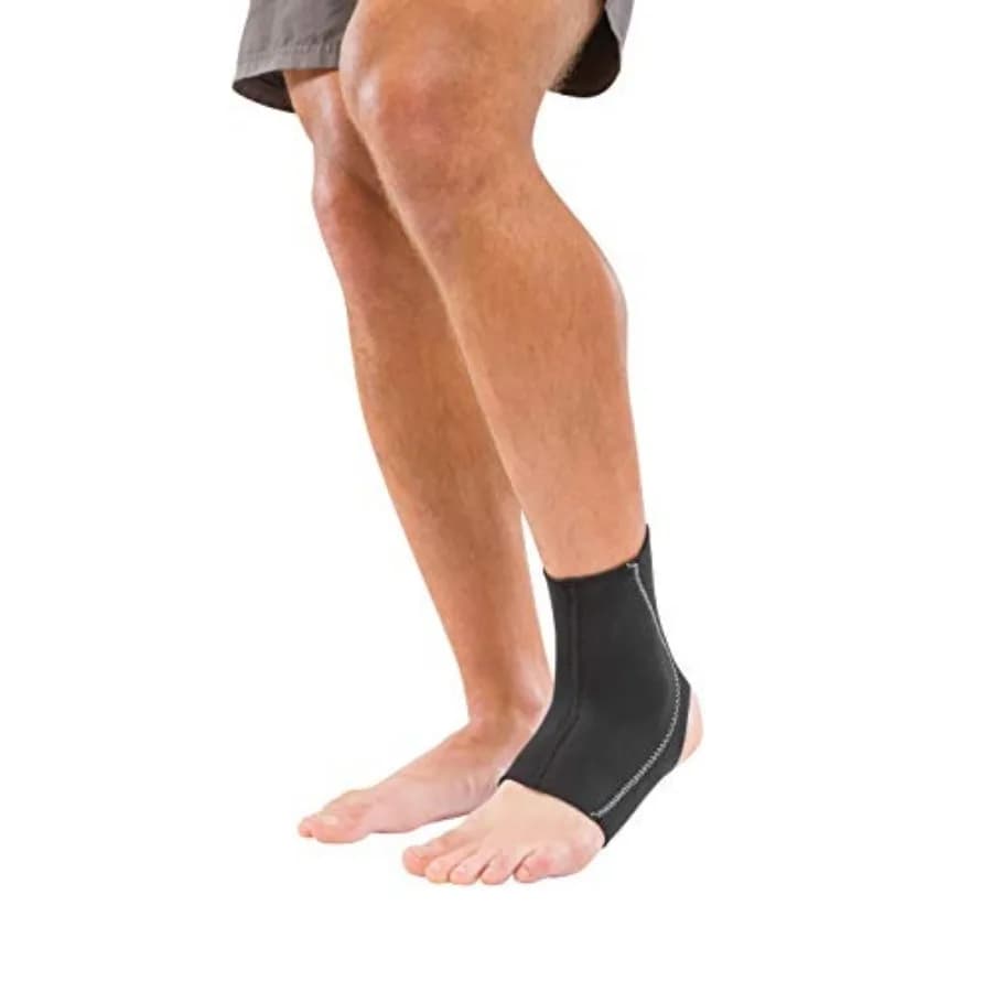 Sports Medicine Neoprene Ankle Support Sleeve, Ankle Pain Relief Support for Men and Women, Ideal for Sprains, Strains, Arthrit
