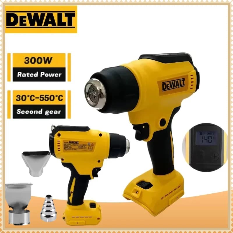 DEWALT 300W Pistola Termica a Batteria DCE530 Soffiatore Termico ad Alta Potenza per Saldatura e Termoretrazione Utensile Compatibile