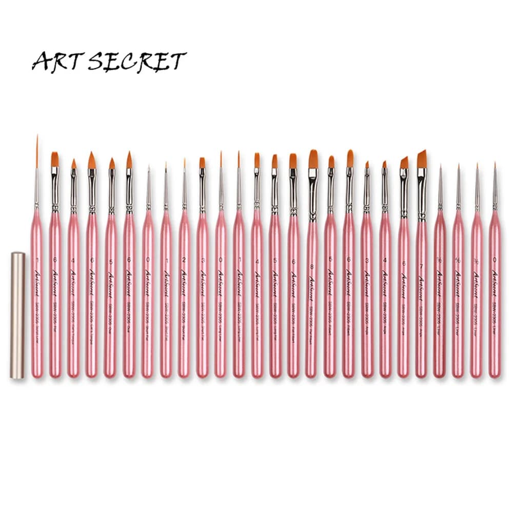 ArtSecret Nail Art Brushes Tool Acrylic Drawing Liner Supplies Brush Home Diy Manicure Painting Accessories Nail Tools 2305