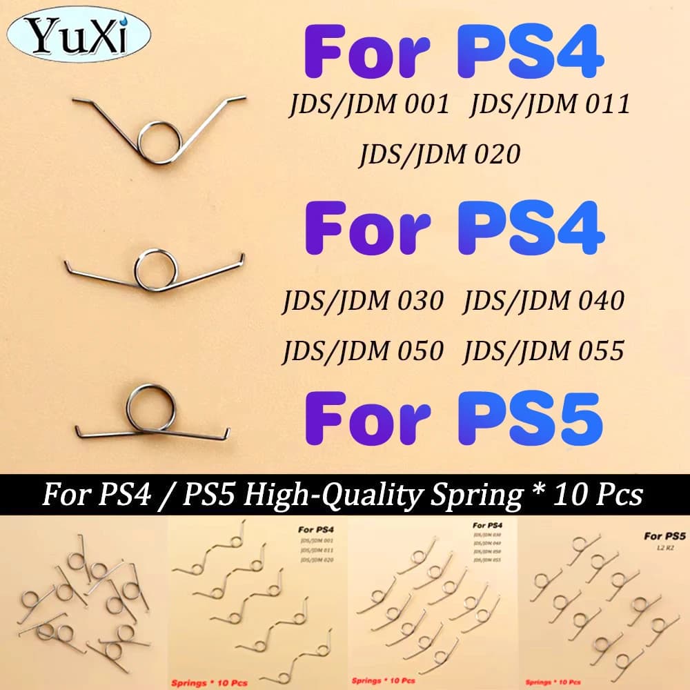 10 Pz L1 L2 R1 R2 Pulsante di Trigger Molle Per PS4 Slim Pro JDS JDM 001 011 030 040 050 055 Per PlayStation 5 Controller di Riparazione