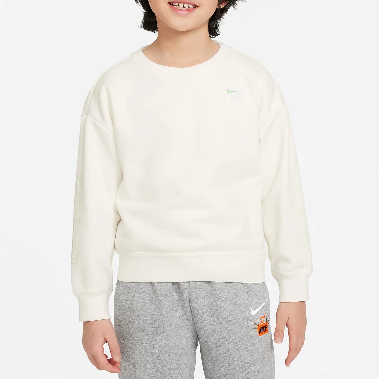 Nike genuine new children's knitted casual round neck pullover hoodie HF7128-133