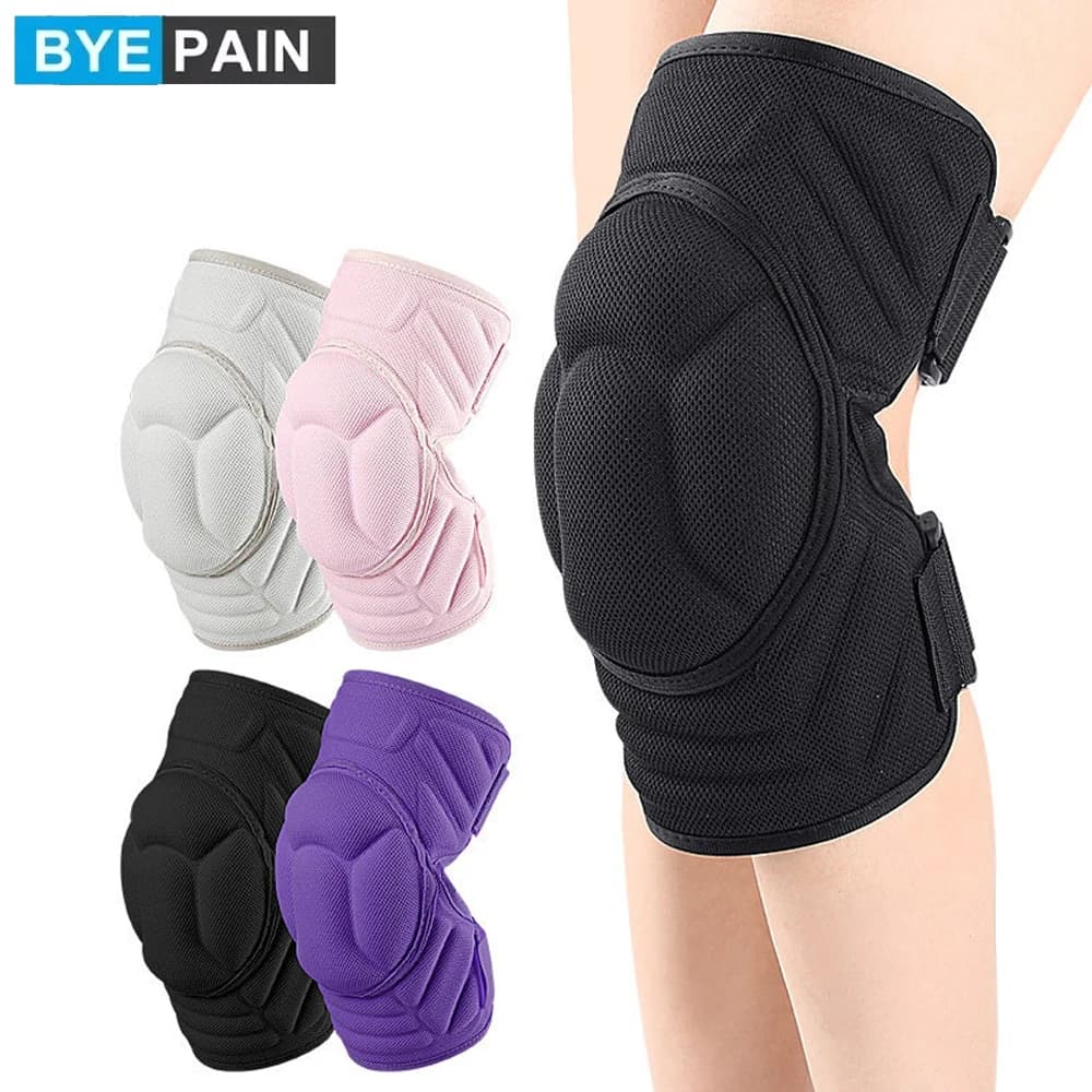 1 paio di ginocchiere protettive, ginocchiere imbottite per uomo e donna, supporto per ginocchia per pallavolo, basket, wrestling, corsa e sport
