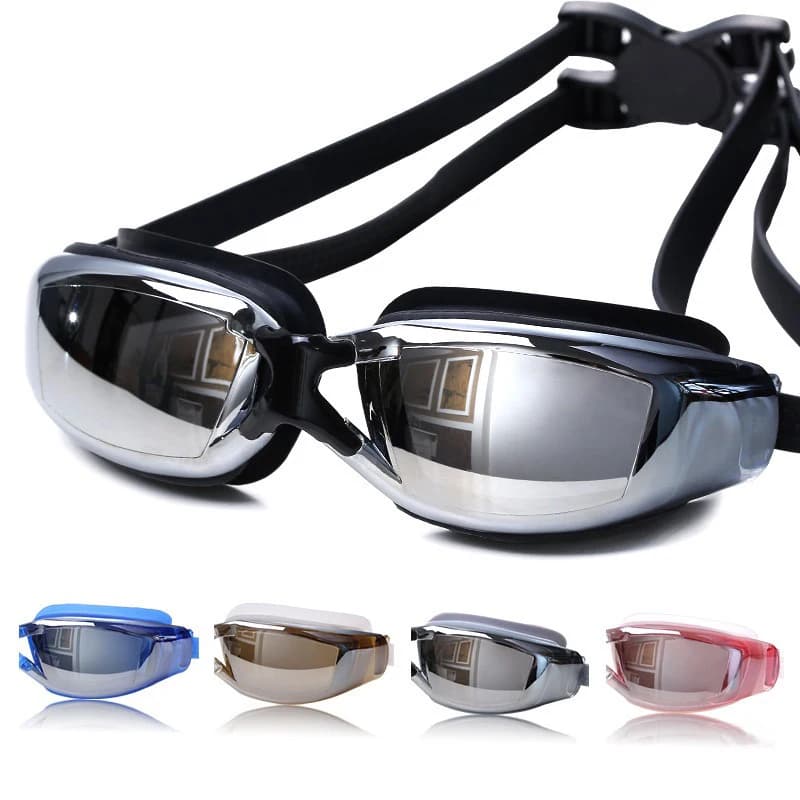 Men's and women's swimwear, race glasses with ear plugs, professional swimming glasses, waterproof optical glasses