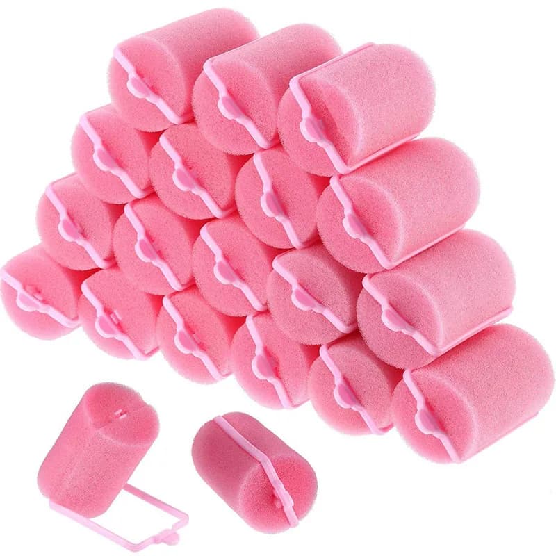 12-14pcs Soft Sponge Foam Cushion Hair Rollers Curlers Hair Salon Barber DIY Curls Hairdressing Kit Hair Styling Tools ZXFAJ02